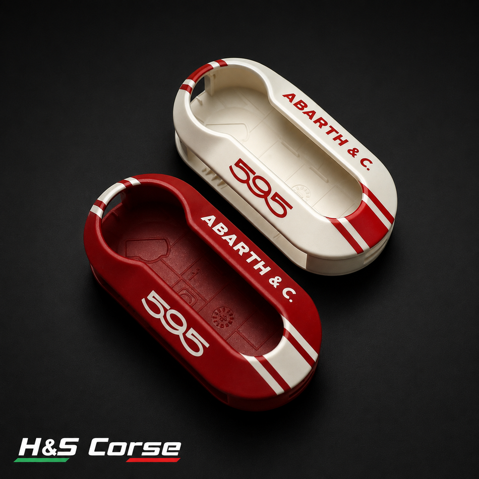 Abarth 500/595/695 - Sleutel case covers Set van 2 - Origineel