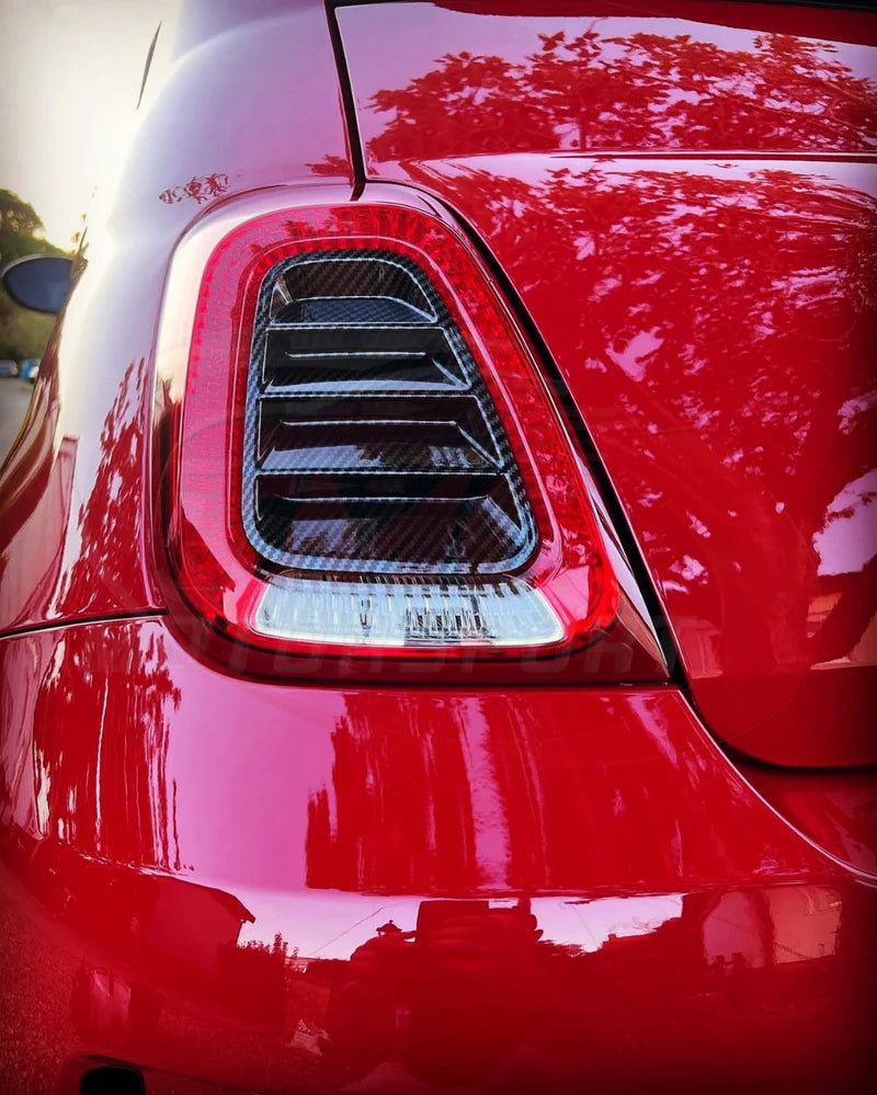 Abarth 500/595/695 - 100% full carbon achterlicht covers