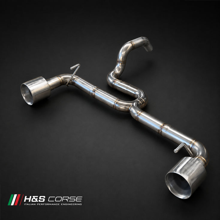 Abarth 500/595/695 - Open eindpijp met 114mm/121mm eindstukken