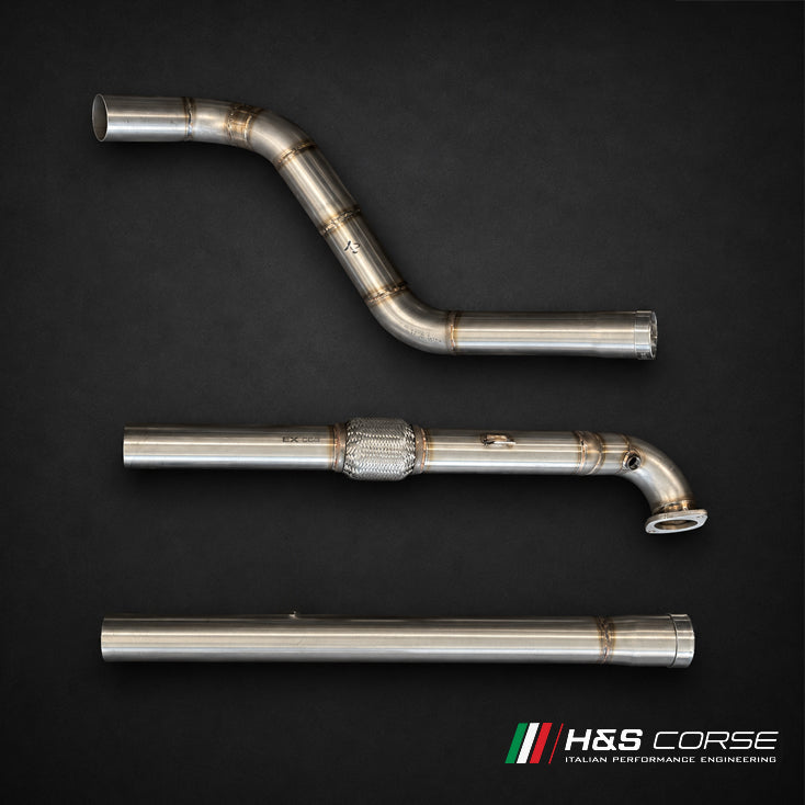 Abarth 500/595/695 - RVS Tussenbuis 63,5mm of 63,5mm naar origineel