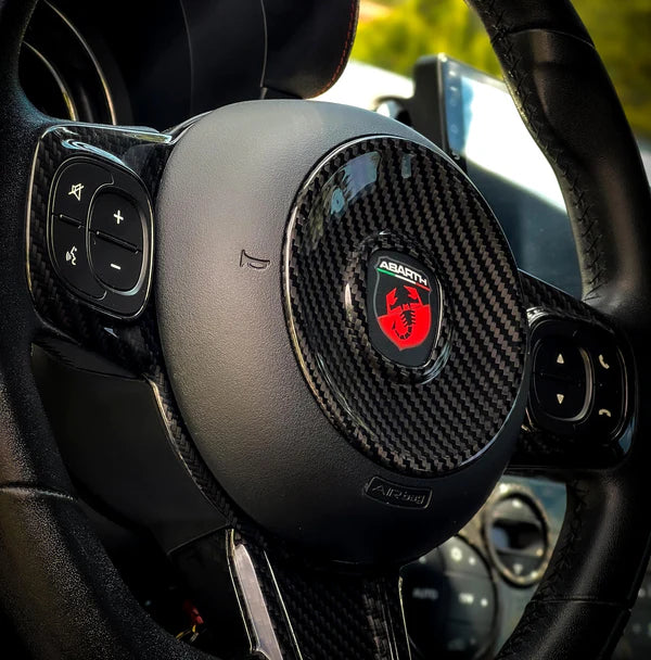 Abarth 500/595/695 - Stuurwiel Airbag cover carbon