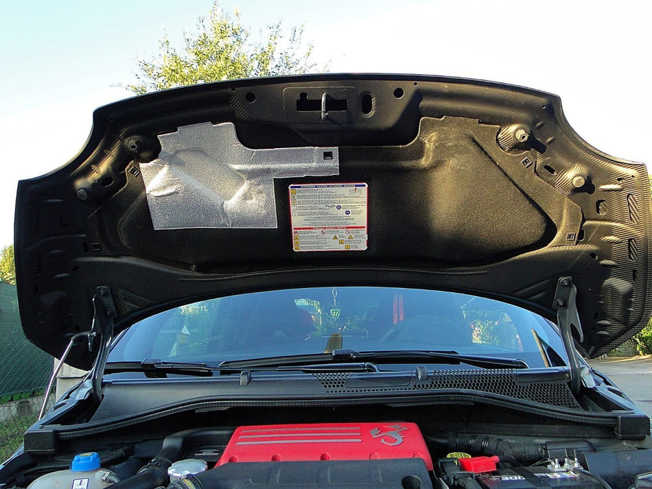 Abarth 500/595/695 - Full carbon Biposto look motorkap