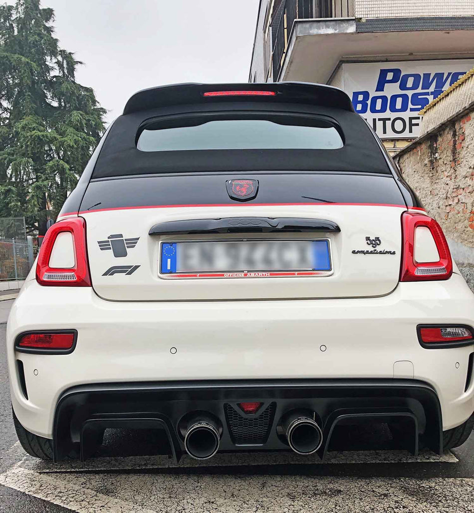 Abarth 595/695 Fiberglass center exhaust diffusor - Serie 4