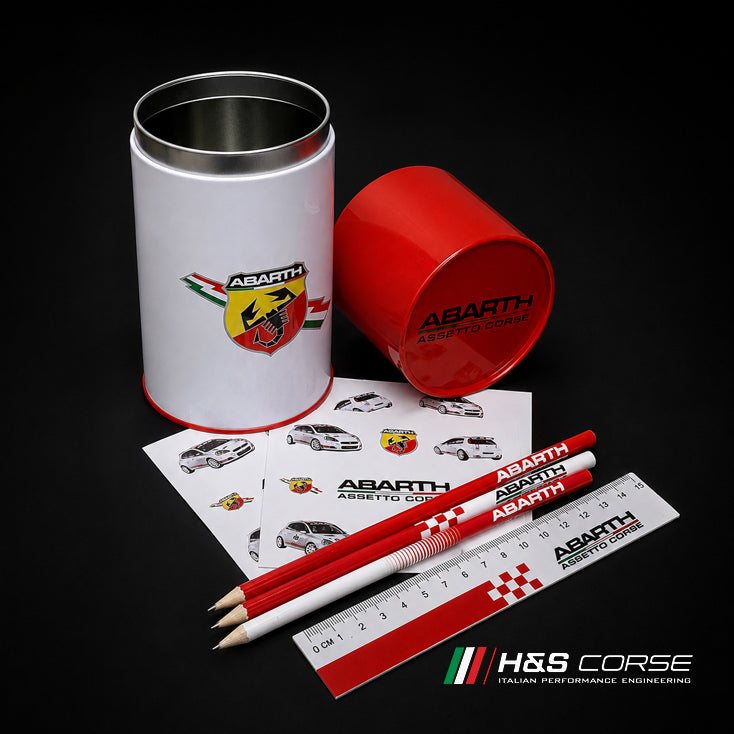 Abarth Assetto Corse Blik met accessoires