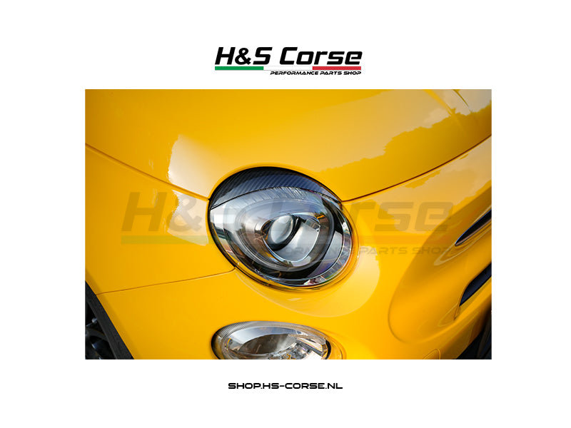Abarth 500/595/695 - 100% full carbon angry eyelids