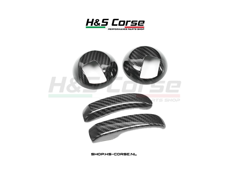 Abarth 500/595/695 - Deurhendels binnenzijde carbon