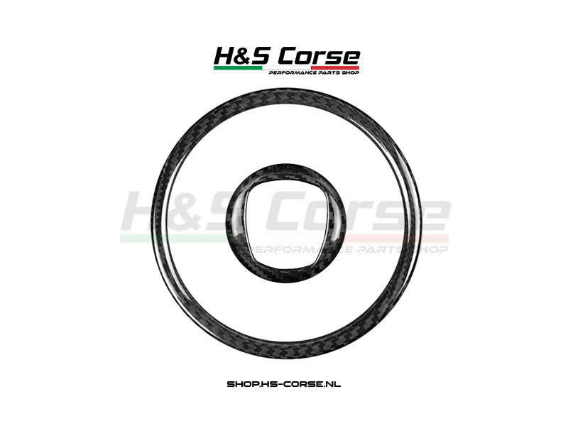 Abarth 500/595/695 - Stuurwiel Airbag cover set carbon