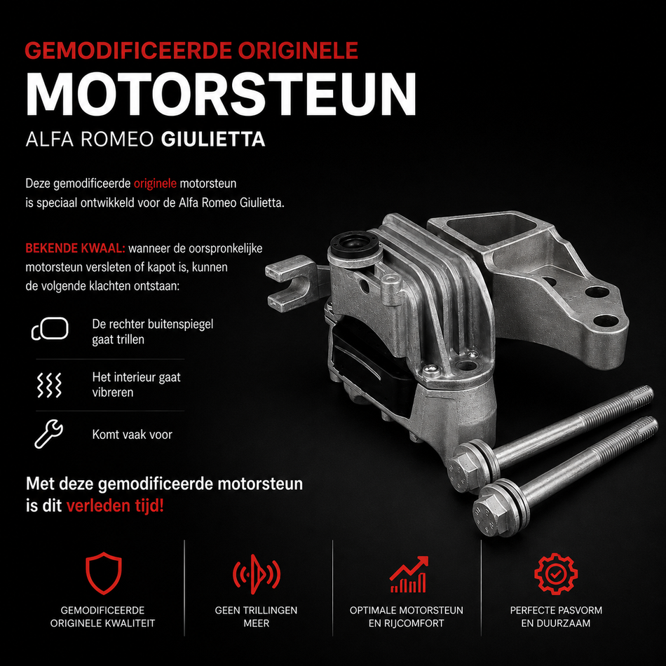 Gemodificeerde motorsteun incl bouten - Alfa Giulietta