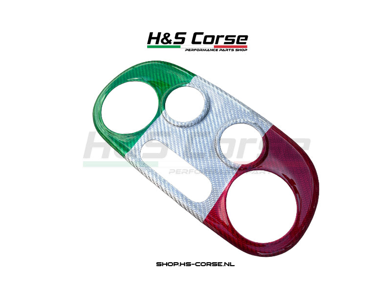 Abarth 500/595/695 - Carbon "Italy" Climate control cover