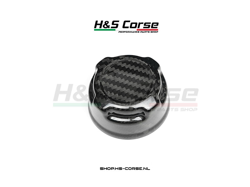 Abarth 500/595/695 - 100% full carbon koelwater dop cover