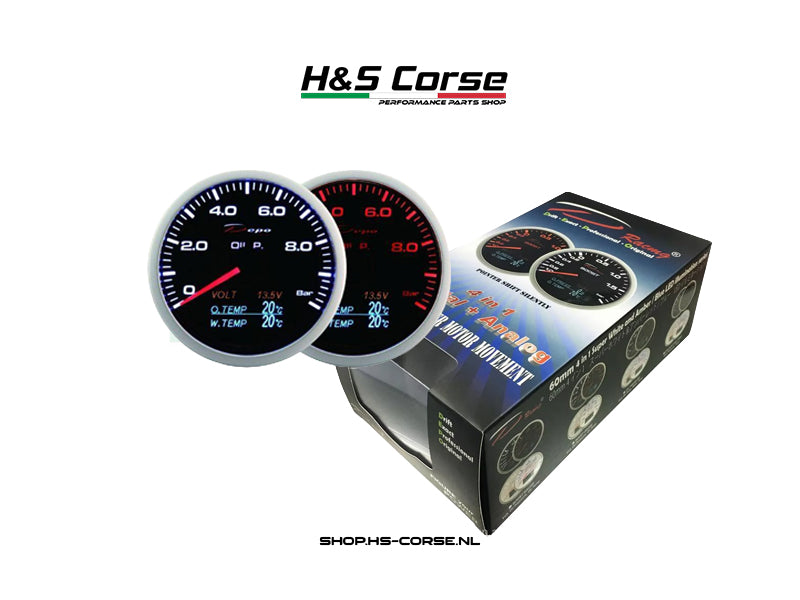 Abarth 500/595/695 - Depo Meter 4 in 1 - Turbo Pressure