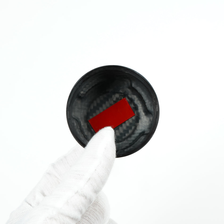 Abarth 500/595/695 - 100% full carbon koelwater dop cover