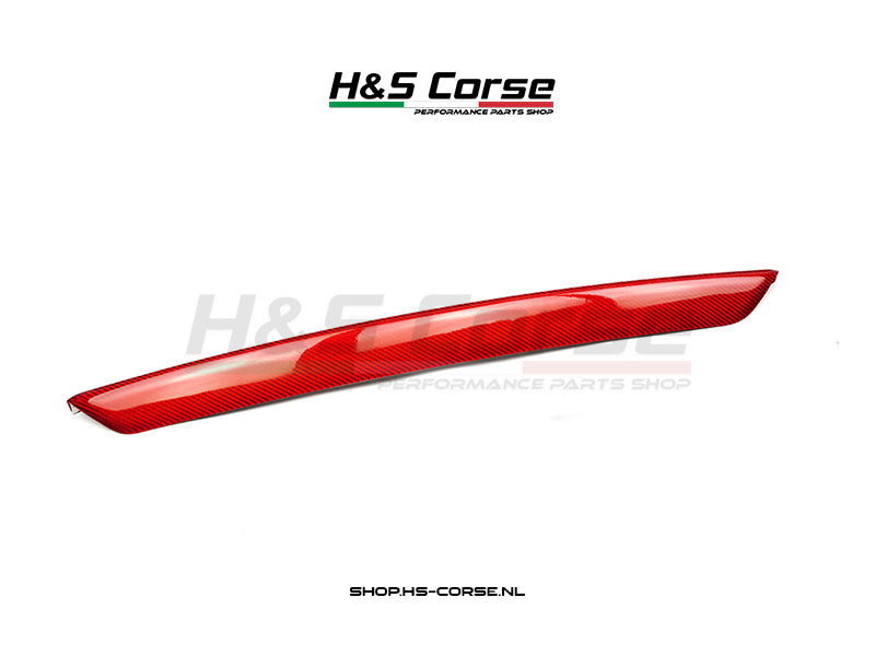 Abarth 500/595/695 - Carbon front lip cover rood carbon