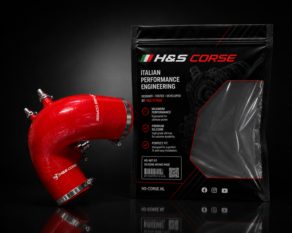 Abarth 500/595/695 - H&S Corse Inlaat slang Rood IHI/GT1446/TD04