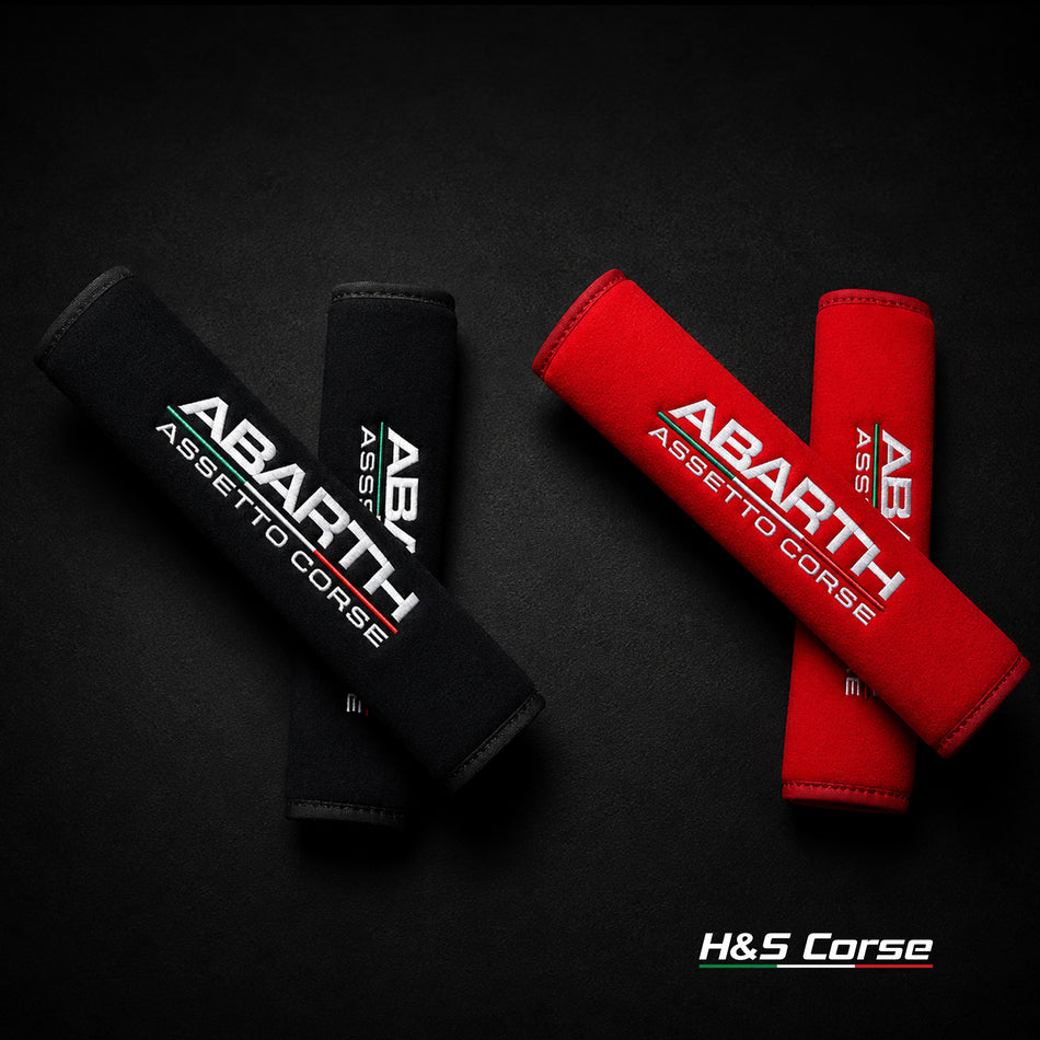 Abarth Assetto Corse Gordel Covers (meerdere kleuren)