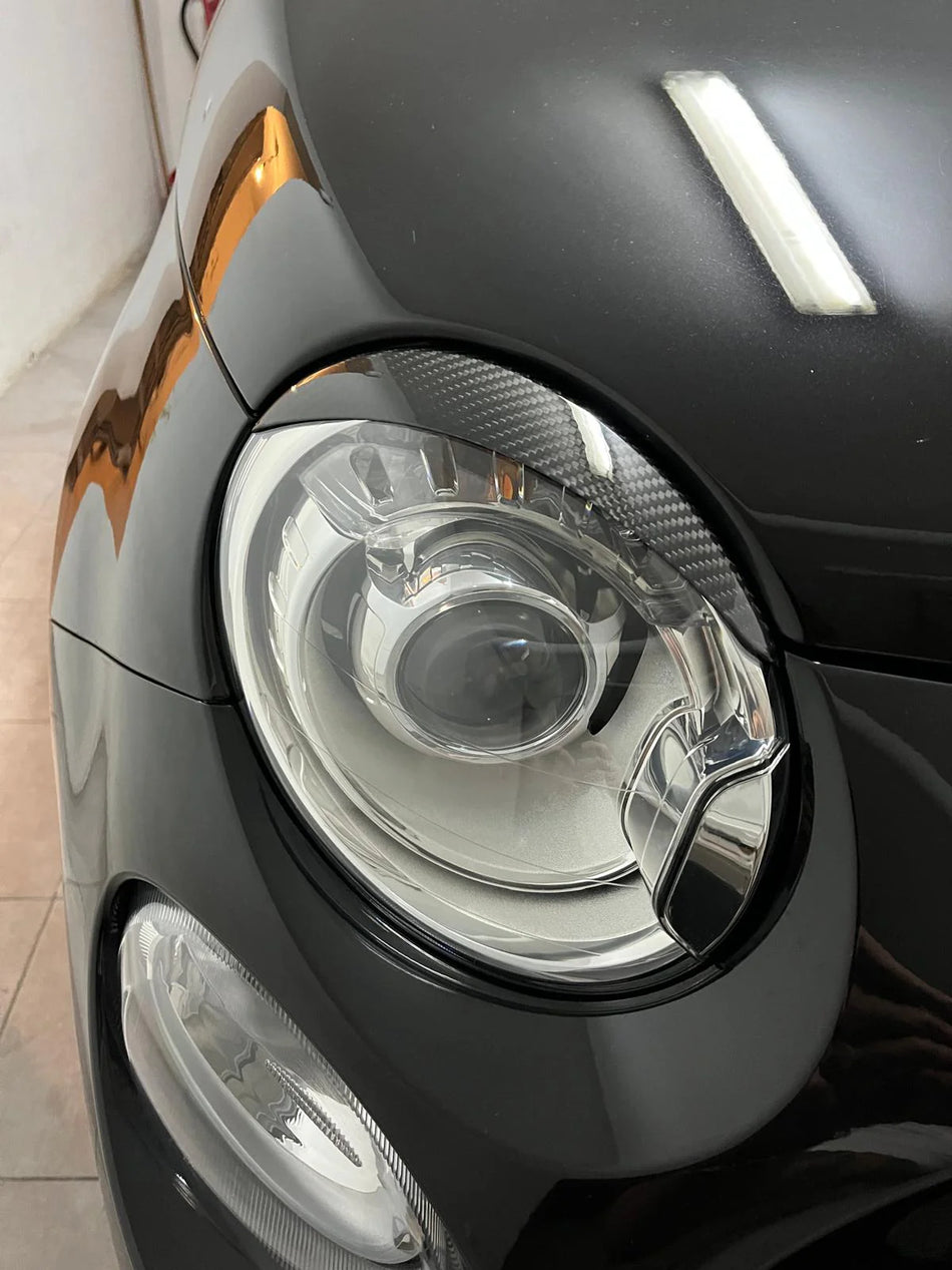 Abarth 500/595/695 - 100% full carbon angry eyelids