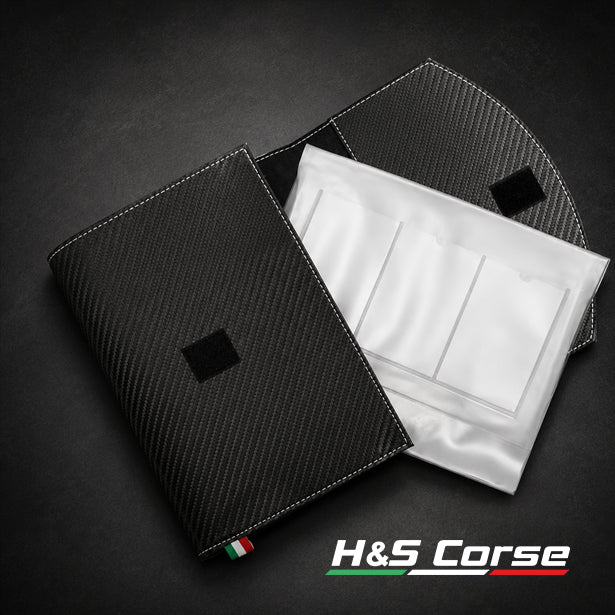 Abarth documenten map Carbon look