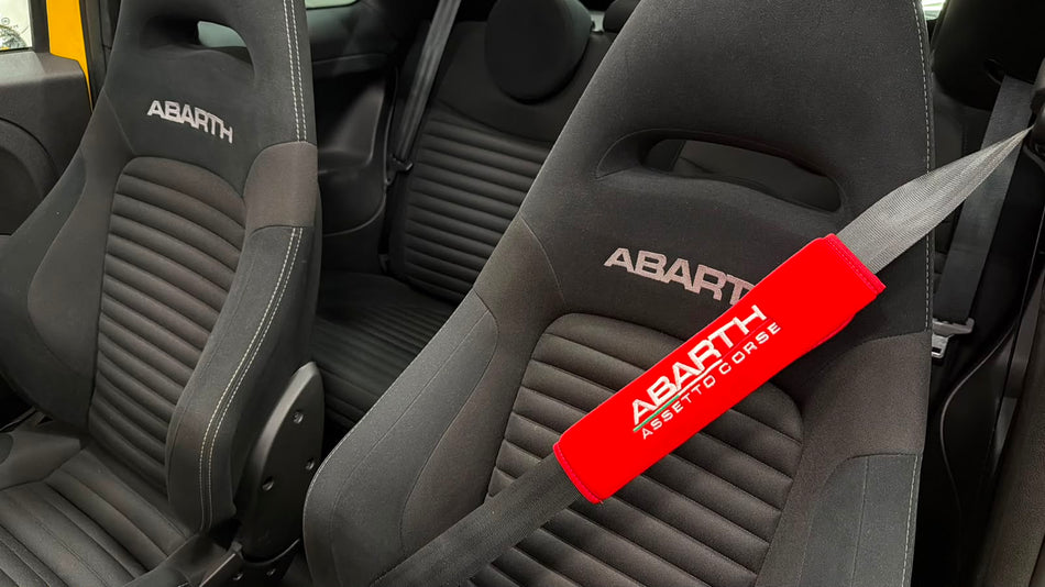 Abarth Assetto Corse Gordel Covers (meerdere kleuren)