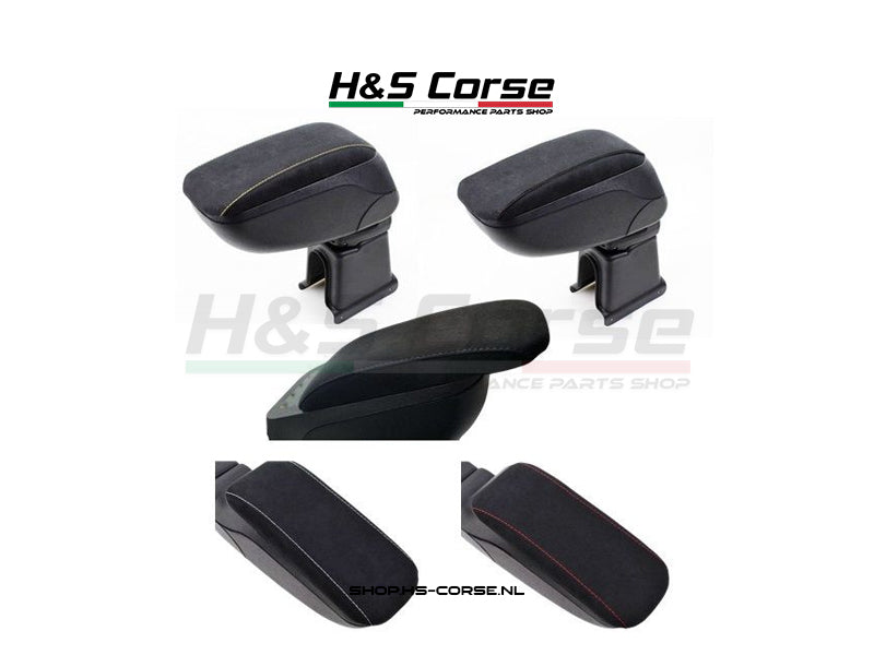 Abarth 500/595/695 - Alcantara armsteun (diverse stikselkleuren)