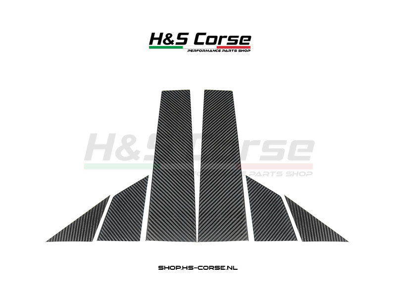 Abarth 500/595/695 - Carbon B stijl covers set van 6