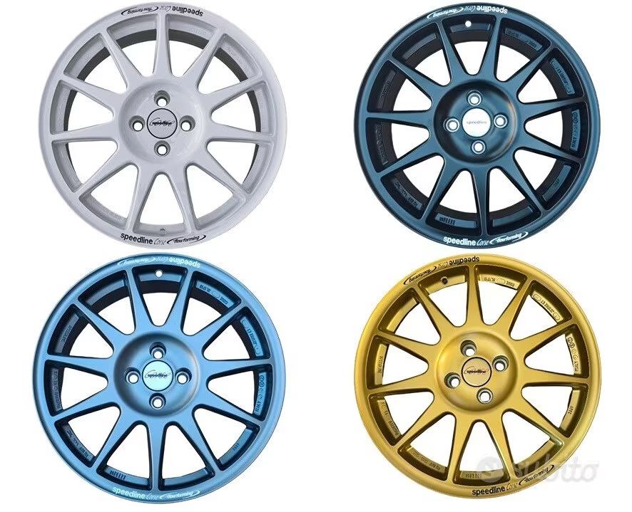Speedline Turini Velgen 4x98 7x17 ET25 Abarth 500/595/695 - Alfa MiTo - Diverse kleuren