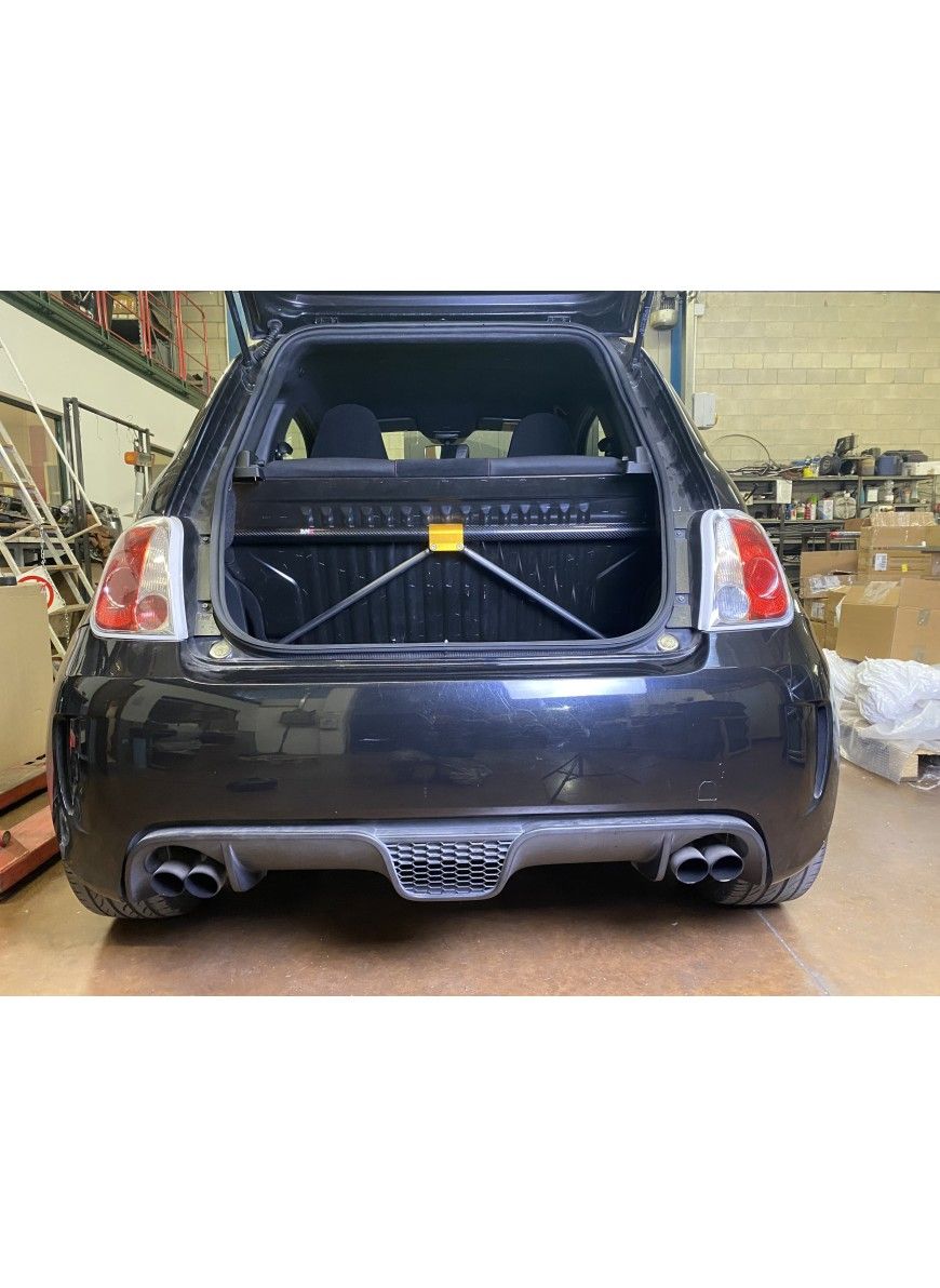 DNA Racing four-seater Carbon rear strut bar with tie rods kit Abarth ...