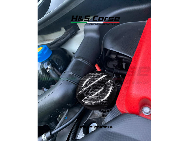 Abarth 500/595/695 - 100% full carbon Motorolie dop cover