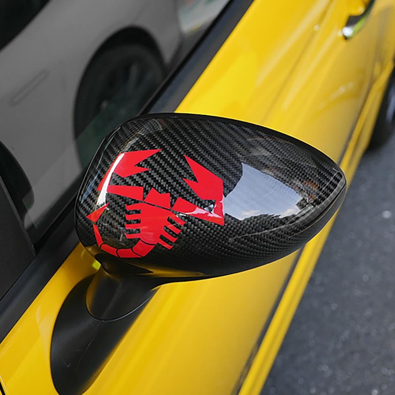 Abarth 500/595/695 - Carbon zijspiegel covers Scorpion
