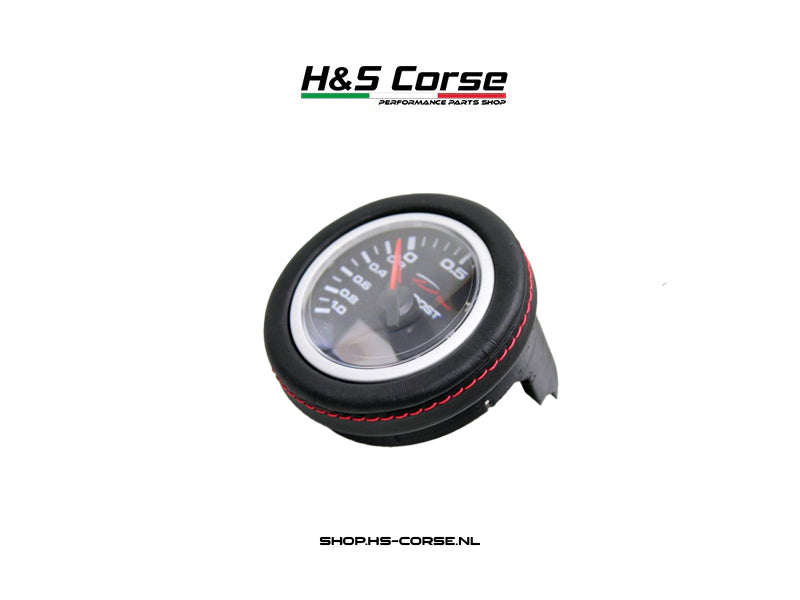 Depo 4 in 1 houder - Leder met rood stiksel