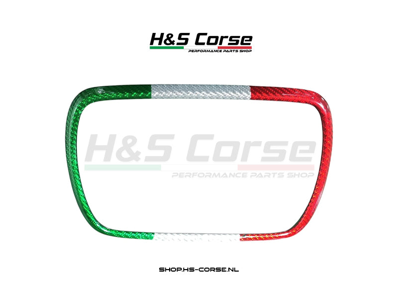 Abarth 500/595/695 - Navigatiecover 7" Carbon Italiaans