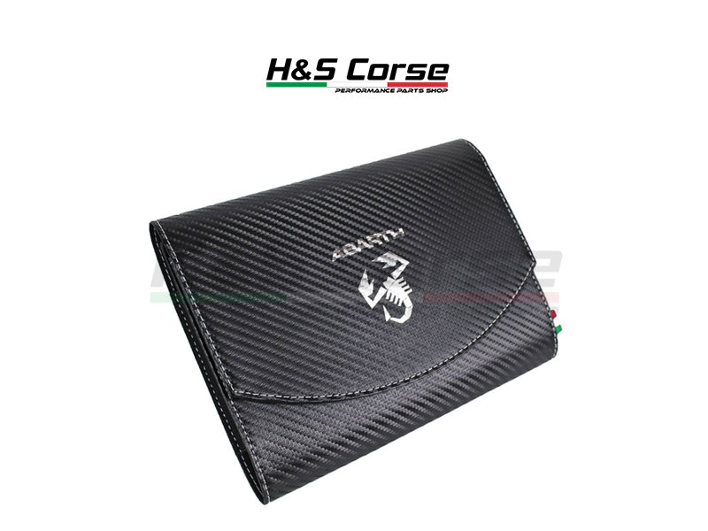 Abarth documenten map Carbon look