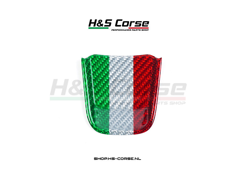 Abarth 500/595/695 - Carbon Stuurwiel cover Italiaans