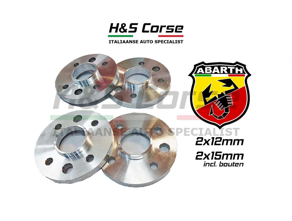 Spacer kit Abarth 500/595/695 - 12+15mm